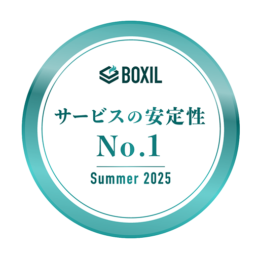 サービスの安定性 No.1